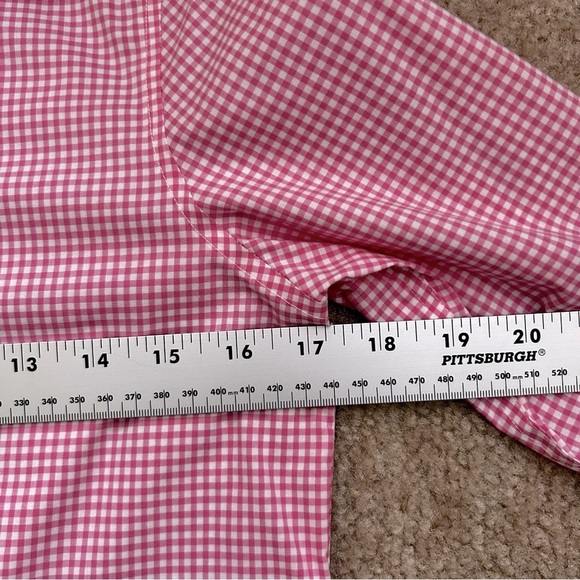 Lauren Ralph Lauren Petite Non Iron Checkered Button Down Shirt - Picture 7 of 9